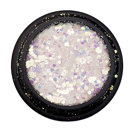 SoKwik - Diva Glitter Flakes White Pink UV Effect [1]