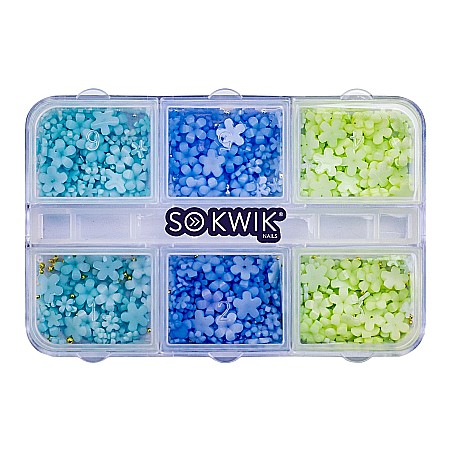 Ornamente - SoKwik - Ornament Flower Power Blue/Green 03