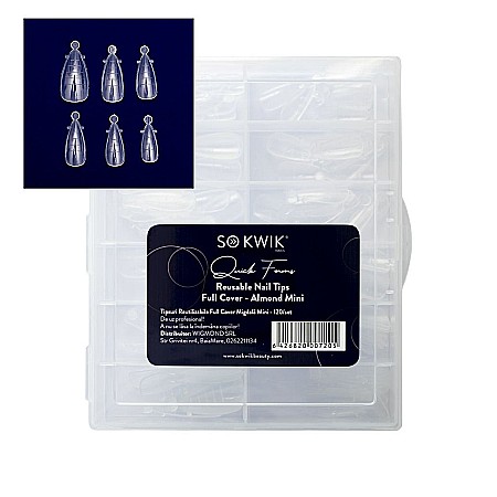Accesorii - SoKwik - Quick Forms - Tipsuri reutilizabile Full Cover Migdala MINI (120/set)