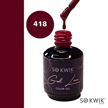 SoKwik - Oja Semipermanenta Violet Collection Mov Magenta 418 (15 ml) [2]