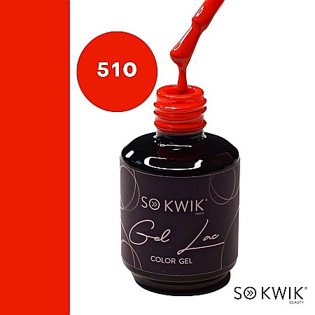 SoKwik - Oja Semipermanenta Red Collection Rosu Coral Intens 510 (15 ml) [2]