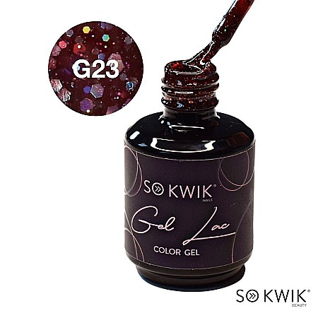SoKwik - Oja Semipermanenta Glitter Collection Viva Magenta G23 (15 ml) [2]