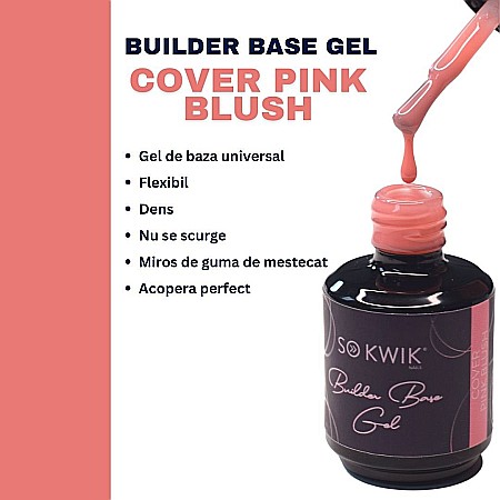 SoKwik - Builder Rubber Base Gel Cover Pink Blush (15ml) [3]