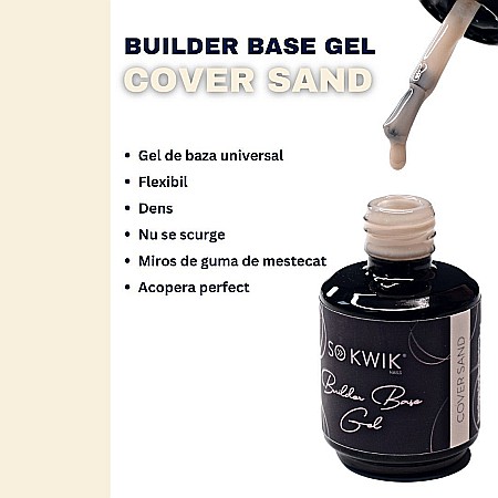 SoKwik - Builder Rubber Base Gel Cover Sand (15ml) [3]