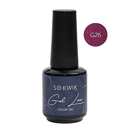 Unghii Tehnice - SoKwik - Oja Semipermanenta Glitter Collection G26 (15 ml)