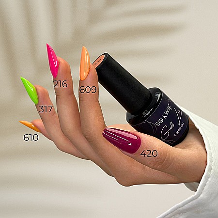 SoKwik - Oja Semipermanenta Yellow&Orange Collection 609 (15 ml) [5]