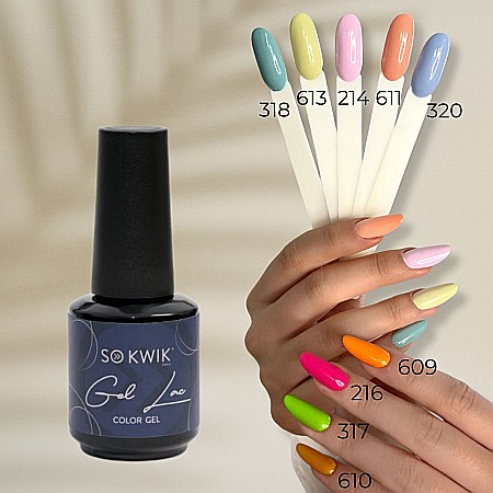 SoKwik - Oja Semipermanenta Yellow&Orange Collection 609 (15 ml) [4]