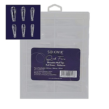 Accesorii - SoKwik - Quick Forms - Tipsuri reutilizabile Full Cover Ballerina (120/set)