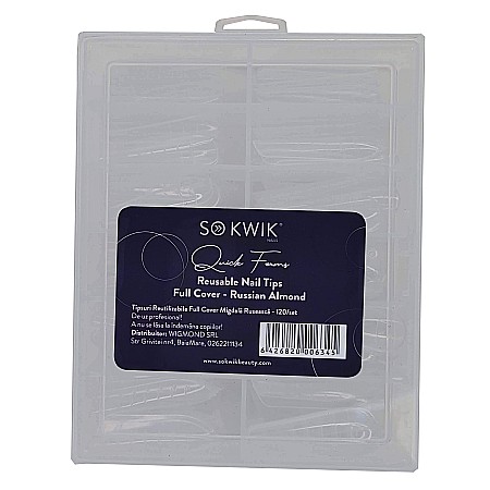 SoKwik - Quick Forms - Tipsuri Reutilizabile Full Cover Migdala Ruseasca (120/set) [2]