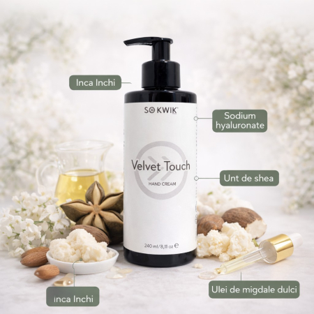Crema profesionala de maini SoKwik Velvet Touch Hand Cream 240ml [1]