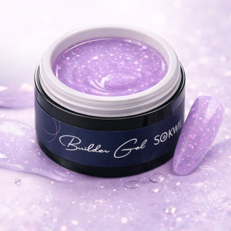 Gel de constructie pentru unghii – Builder Gel Baby Lila Flakes [1]