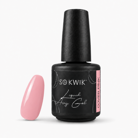Acrygel - Liquid AcryGel SoKwik 03 Cover Pink 15ml pentru French si Babyboomer