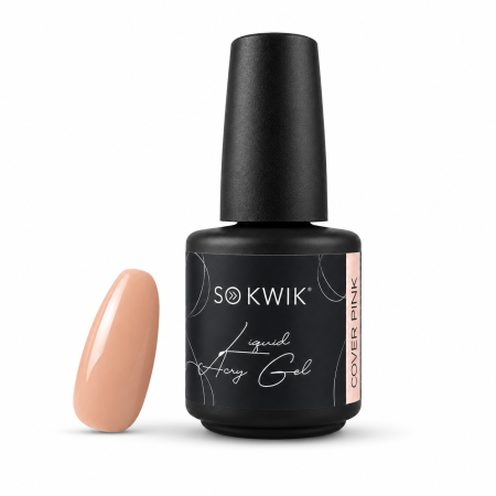 Acrygel - Liquid AcryGel SoKwik 03 Cover Pink 15ml pentru French si Babyboomer
