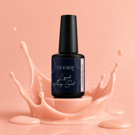 Liquid AcryGel SoKwik 04 Powder Blush 15ml nude piersica pudrat [1]