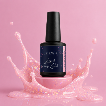 Liquid AcryGel SoKwik 05 Unicorn Kiss 15ml cu efect unicorn [1]