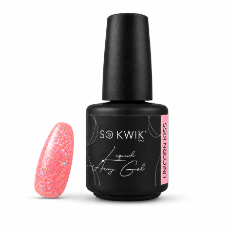 Acrygel - Liquid AcryGel SoKwik 05 Unicorn Kiss 15ml cu efect unicorn