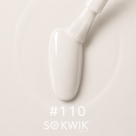 Sistem Geluri UV - Oja semipermanenta SoKwik 110 White Silk alb laptos