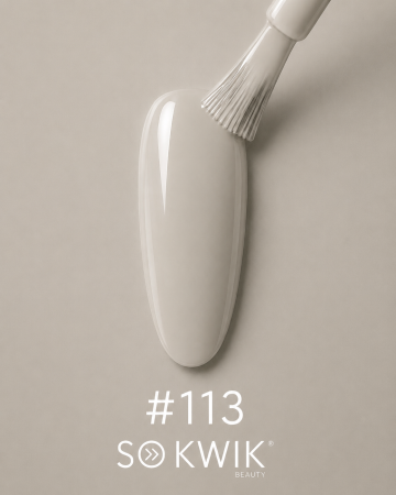 Oje semipermanente - Oja semipermanenta SoKwik 113 Soft Beige nude bej