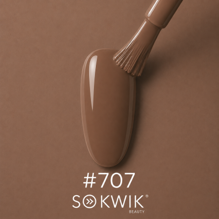 Oje semipermanente - Oja semipermanenta SoKwik 707 Cocoa Nude nude cacao