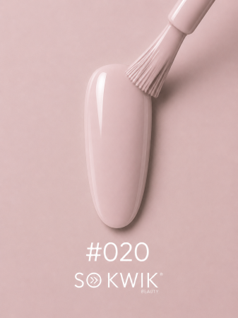 Oje semipermanente - Oja semipermanenta SoKwik 020 Pink Latte nude roz pudrat