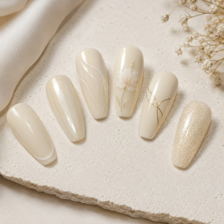 Oja semipermanenta SoKwik 019 Ivory Petal Soft Bloom Collection [2]