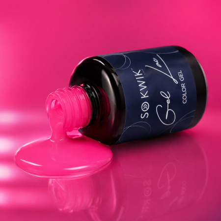 Oja semipermanenta SoKwik 219 Neon Candy roz neon intens [1]