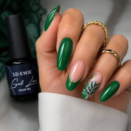 Oja semipermanenta SoKwik 330 Electric Emerald verde smarald [2]