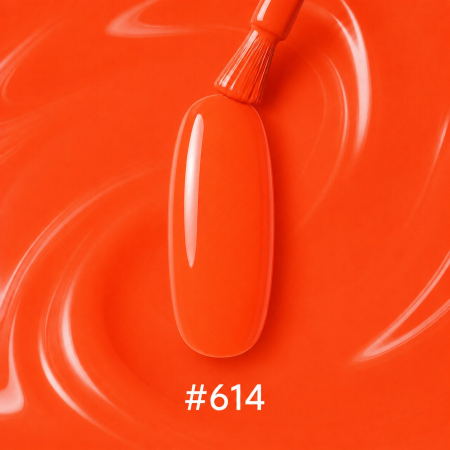 Sistem Geluri UV - Oja semipermanenta SoKwik 614 Coral Flame coral portocaliu neon