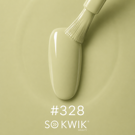 Sistem Geluri UV - Oja semipermanenta SoKwik 328 Pistachio Cream verde fistic pastel