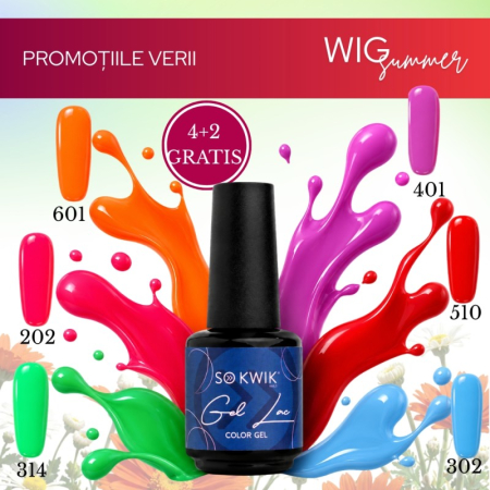 Promotiile Verii - Pachet Promo SoKwik GEL-LAC Summer Collection 6 nuante de vara