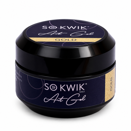 Geluri de constructie - Gel Decor Unghii Auriu Art Gel Gold 03 SoKwik 15g TPO Free si Hema Free