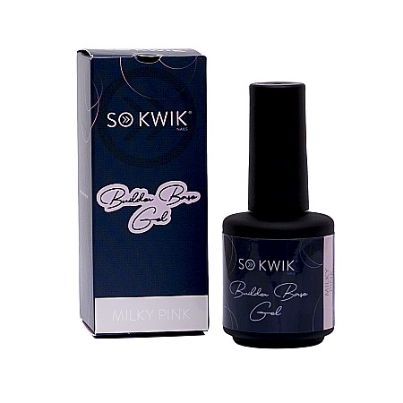 Geluri de baza - SoKwik - Builder Base Gel Milky Pink (15 ml)