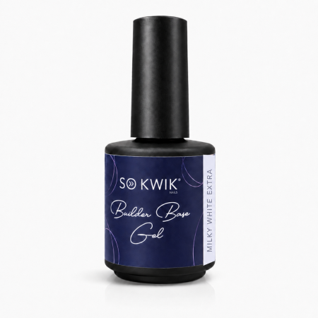Geluri de baza - Gel de baza rubber builder SoKwik Milky White Extra 15ml