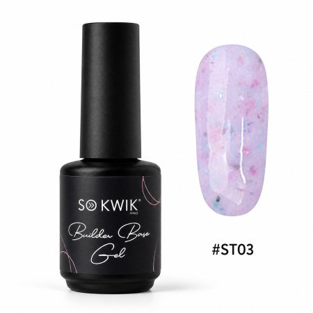 Geluri de baza - Gel de baza SoKwik Builder Base Gel Stone Style ST03 15ml