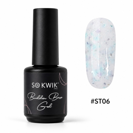 Geluri de baza - Gel de baza SoKwik Builder Base Gel Stone Style ST06 15ml