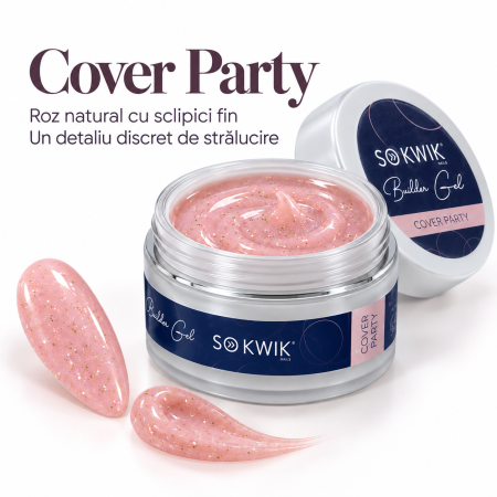 Gel de constructie SoKwik Builder Gel Cover Party 15ml [1]