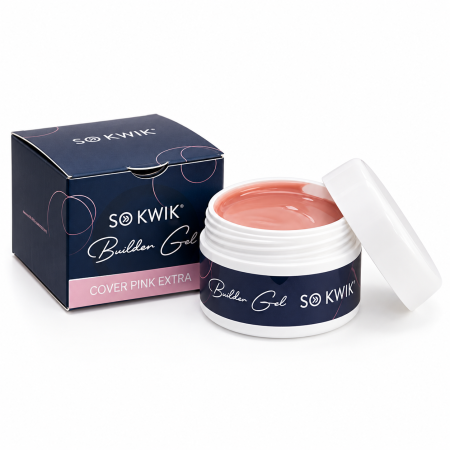 Geluri de constructie - Gel de Constructie SoKwik Builder Gel Cover Pink Extra 50ml Roz Inchis
