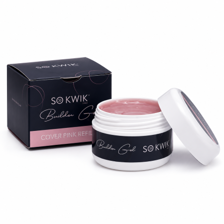 Geluri de constructie - Gel de Constructie SoKwik Builder Gel Cover Pink Galaxy Glitter 50ml TPO Free si Hema Free
