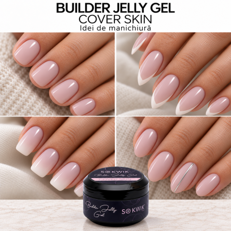 Gel de Constructie SoKwik Builder Jelly Gel Cover Skin 50ml TPO Free si Hema Free [2]