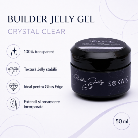 Gel de constructie SoKwik Builder Jelly Gel Crystal Clear 50ml [2]