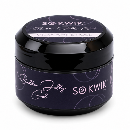 Geluri de constructie - Gel de Constructie SoKwik Builder Jelly Gel Milky White Rose 50ml TPO Free si Hema Free