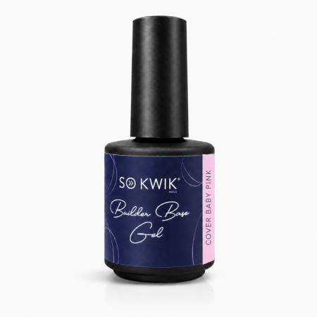 Geluri de baza - Gel de baza SoKwik Builder Flexi Base Gel Cover Baby Pink 15ml