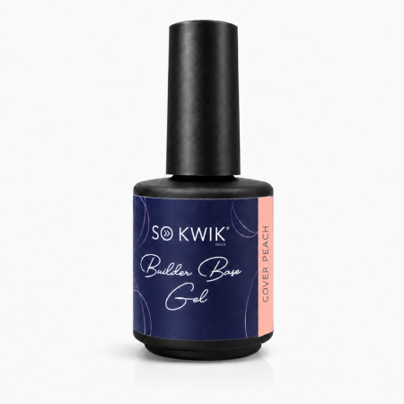 Geluri de baza - Gel de baza SoKwik Builder Flexi Base Gel Cover Peach 15ml