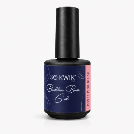 Geluri de baza - Gel de baza SoKwik Builder Flexi Base Gel Cover Pink Blush 15ml