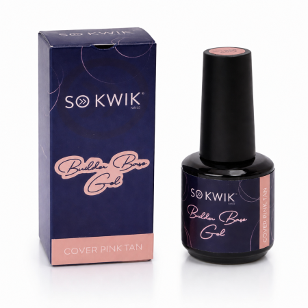 Gel de baza SoKwik Builder Flexi Base Gel Cover Pink Tan 15ml [1]