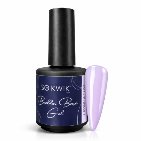 Gel de baza SoKwik Builder Rubber Base Gel Lavanda Luxe 15ml [2]