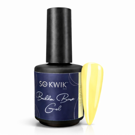 Gel de baza SoKwik Builder Rubber Base Gel Lemon Drop 15ml [1]
