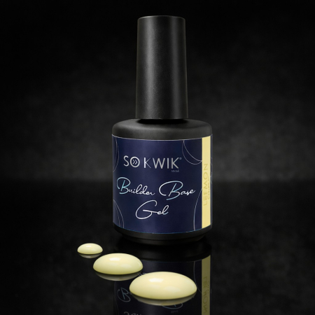 Gel de baza SoKwik Builder Rubber Base Gel Lemon Drop 15ml [2]