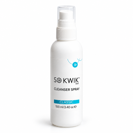 Unghii Tehnice - Solutie Cleanser Spray Classic SoKwik 100ml pentru Indepartarea Stratului de Dispersie de pe Unghii