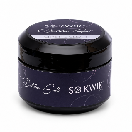 Sistem Geluri UV - Gel de Constructie SoKwik Cool Builder Gel Crystal Clear 50ml Transparent TPO Free si Hema Free